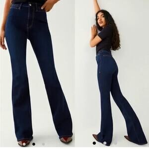 NWT True Religion 11 Lonestar High Rise Trouser Flare Jeans Size‎ 34